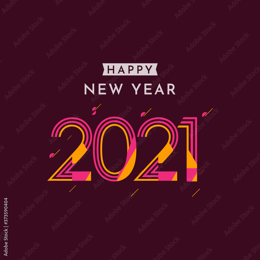 Happy New Years 2021 Celebration Vector Template Design Illustration Happy New Years 2021 Celebration Vector Template Design Illustration