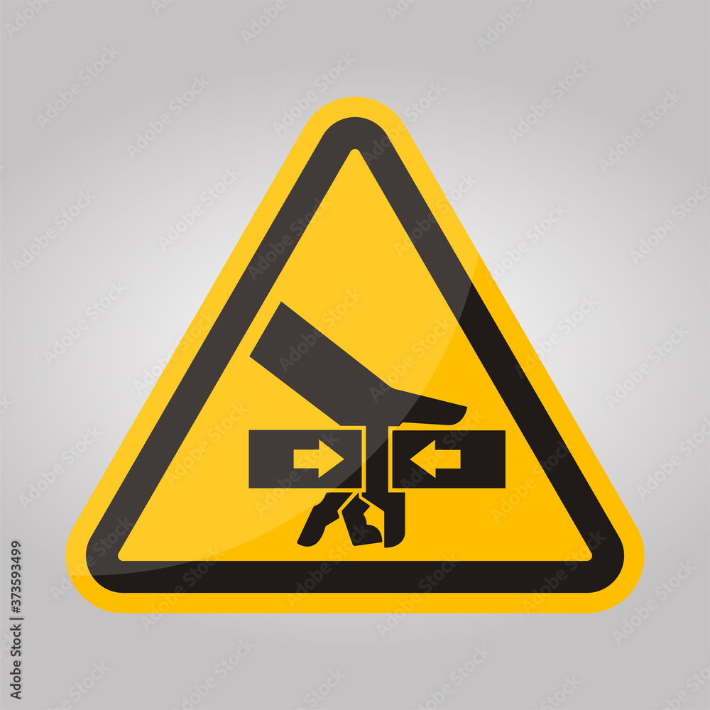 Hand Crush Force From Two Sides Symbol Sign, Vector Illustration, Isolate On White Background Label .EPS10 Hand Crush Force From Two Sides Symbol Sign, Vector Illustration, Isolate On White Background Label .EPS10