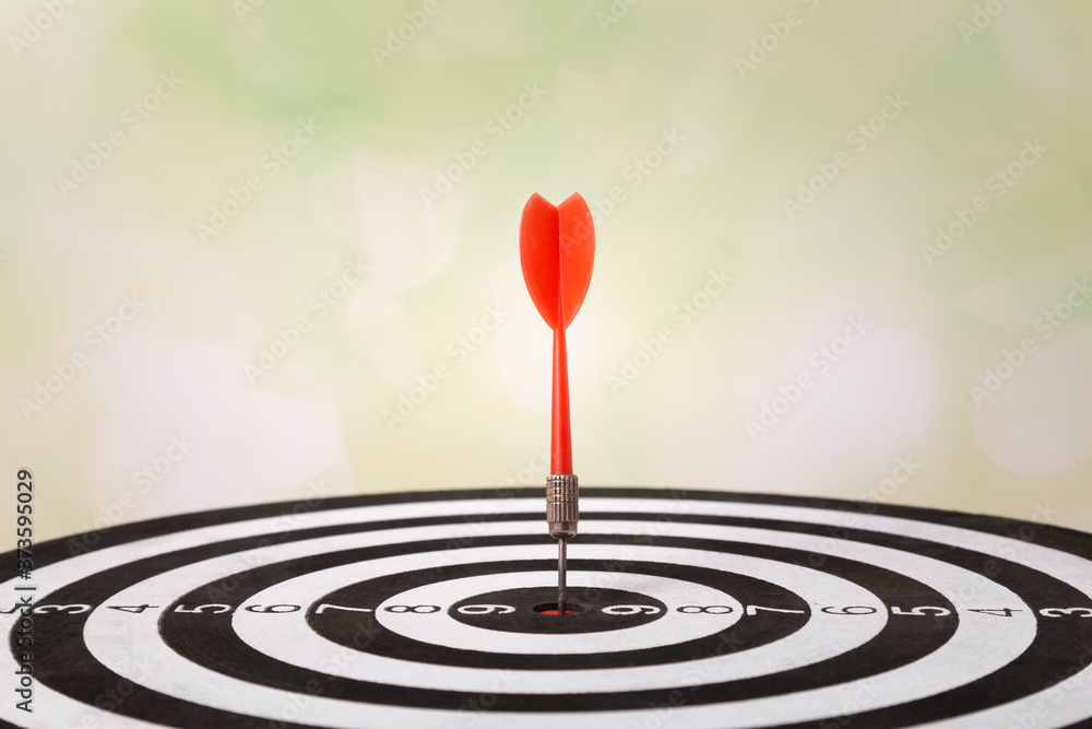 Targeting the business concept, Darts board close up Targeting the business concept, Darts board close up