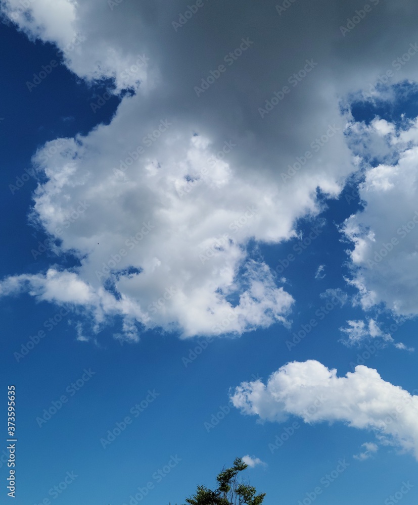 Cloudscape, blue sky Cloudscape, blue sky