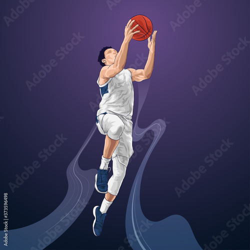 basketball slam dunk jump