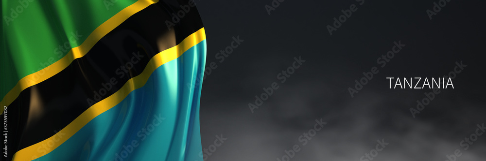 Tanzania Flag with Dark Background.
3d Rendering of African countries Flag. Tanzania Flag with Dark Background.
3d Rendering of African countries Flag.