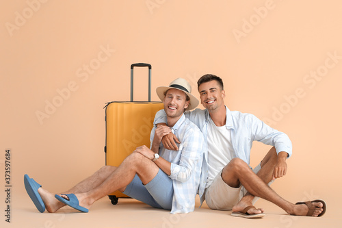Couple of gay tourists on c...