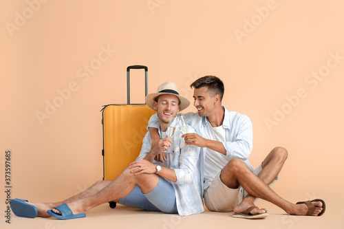 Couple of gay tourists on c...