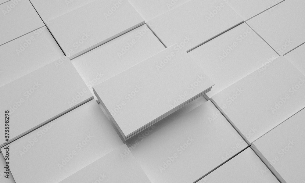 Mockup Business Card with white textures background