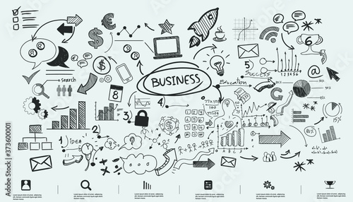 Plan think analyze creative startup business. illustration Creativity modern Idea and Concept Vector Infographic template.
