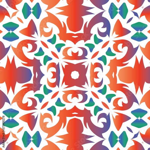 Ethnic ceramic tile in mexican talavera.