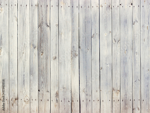 Grunge white wooden background. Wooden plank texture