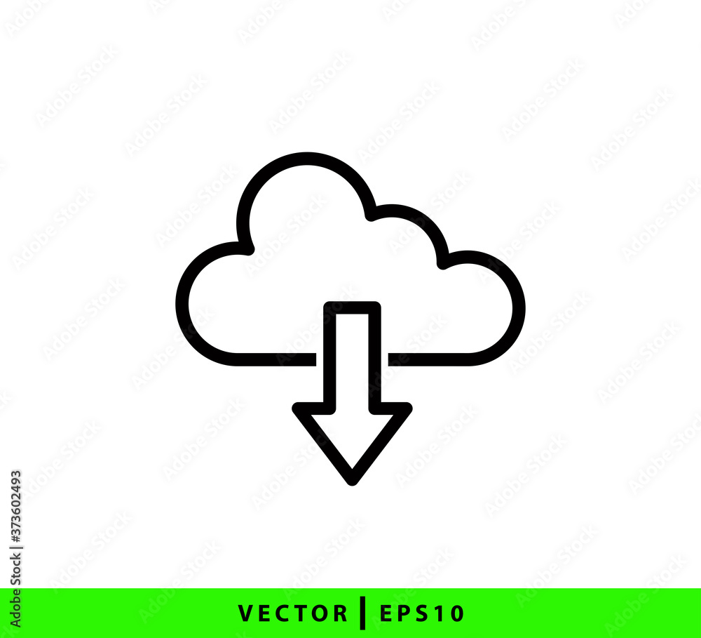 Cloud computing icon vector logo design template Cloud computing icon vector logo design template
