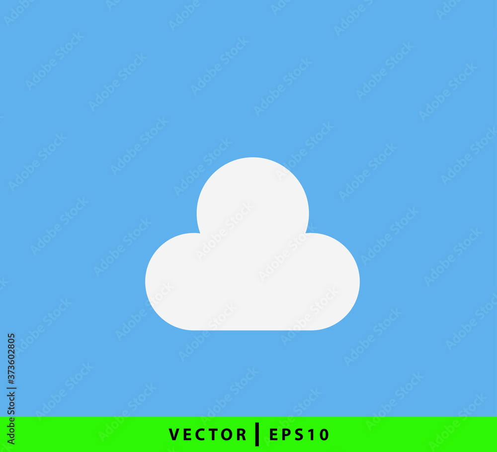 Cloud icon vector logo design template Cloud icon vector logo design template