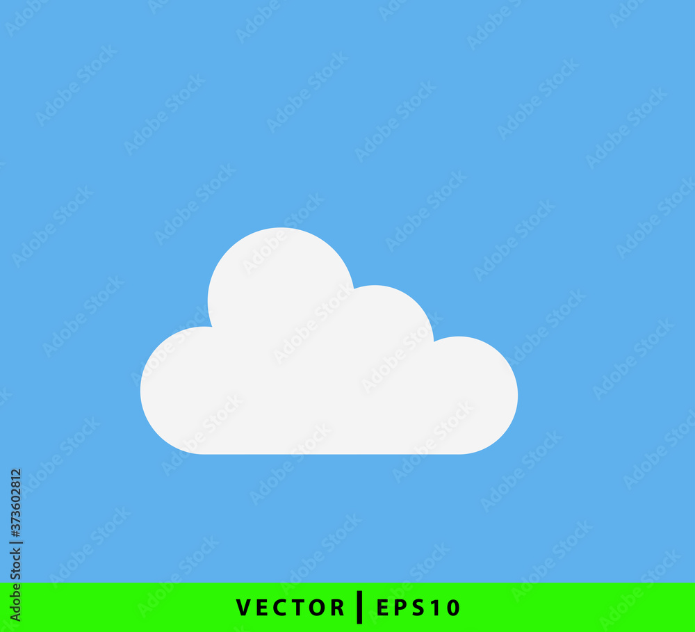 Cloud icon vector logo design template Cloud icon vector logo design template