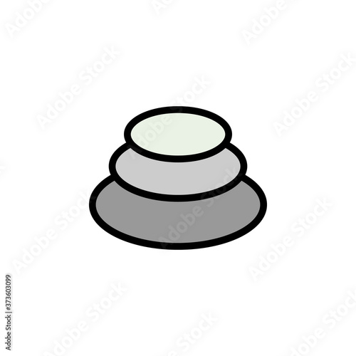 three stones outline icon. Elements of Beauty and Cosmetics illustration icon. Signs and symbols can be used for web, logo, mobile app, UI, UX