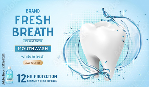 Ad template for mouth wash