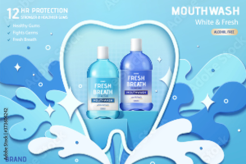 Ad template for mouth wash