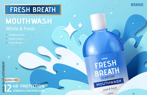 Ad template for mouth wash