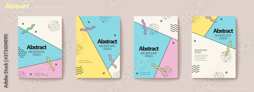 Memphis geometric flyer set