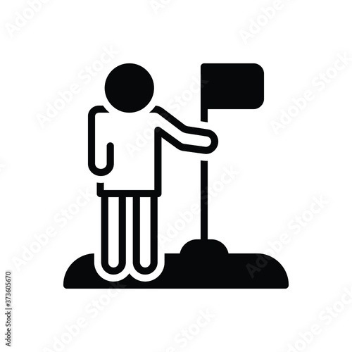 Black solid  icon for citizen