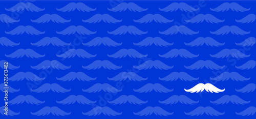 Slogan No shave or shaving moustache, mustache or beard men face. Men's Day. Awareness blue ribbon, medical symbol for psa prostate cancer month in november. Vector best quote signs