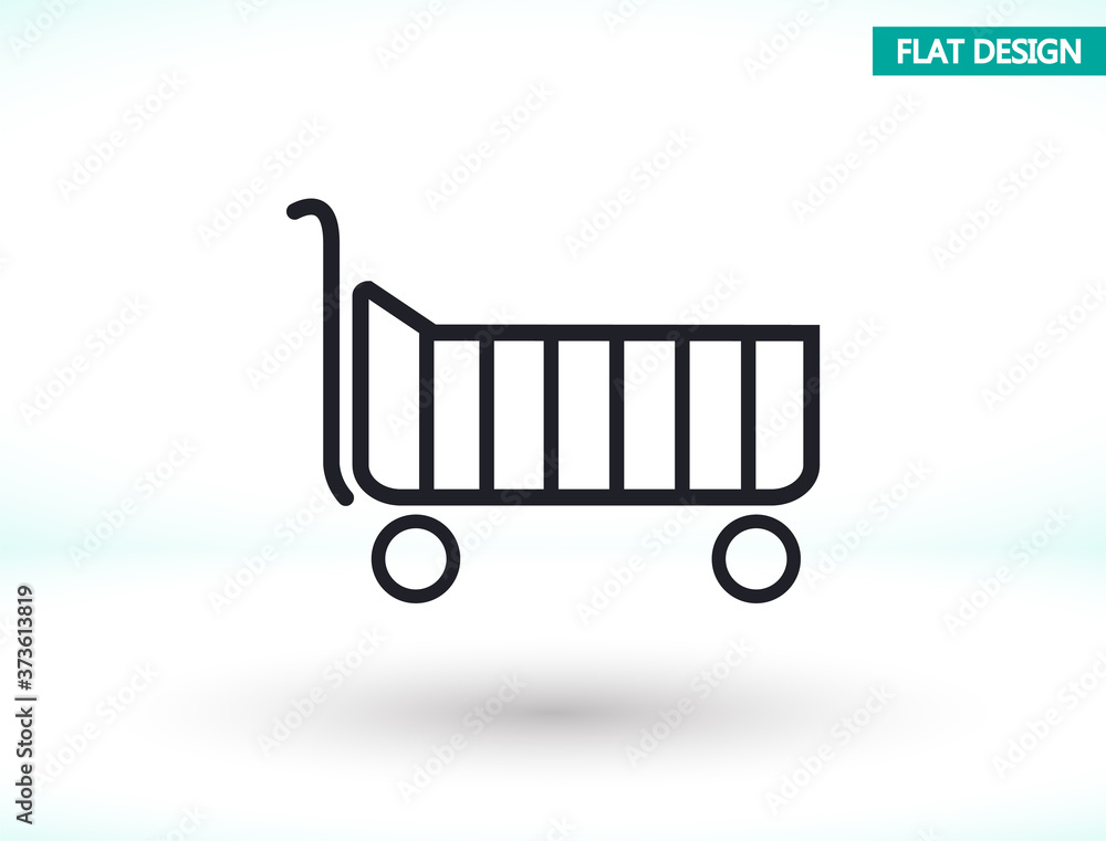 Basket vector icon , lorem ipsum Flat design Basket vector icon , lorem ipsum Flat design