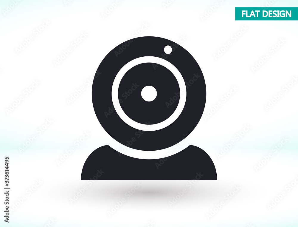 Webcam vector icon , lorem ipsum Flat design Webcam vector icon , lorem ipsum Flat design