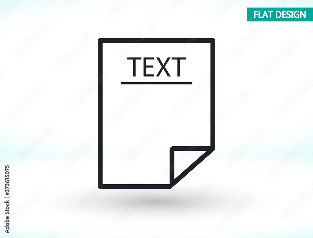 Text vector icon , lorem ipsum Flat design Text vector icon , lorem ipsum Flat design