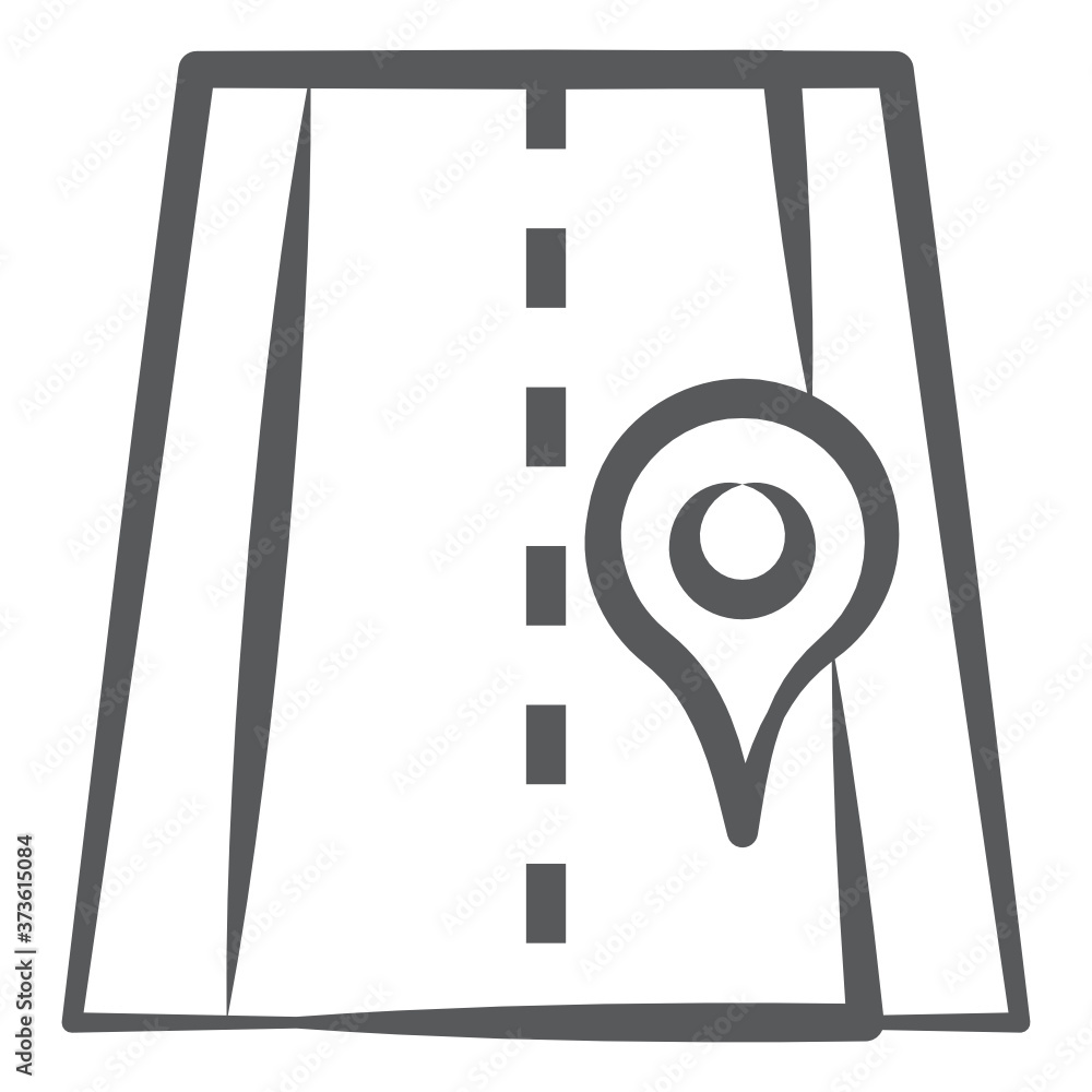 Highway location icon style, roadway
Highway location icon style, roadway