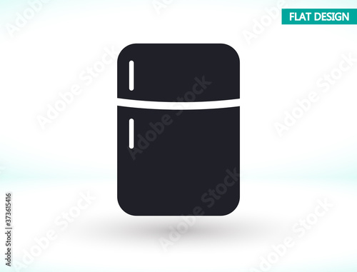 Fridge vector icon , lorem ipsum Flat design
