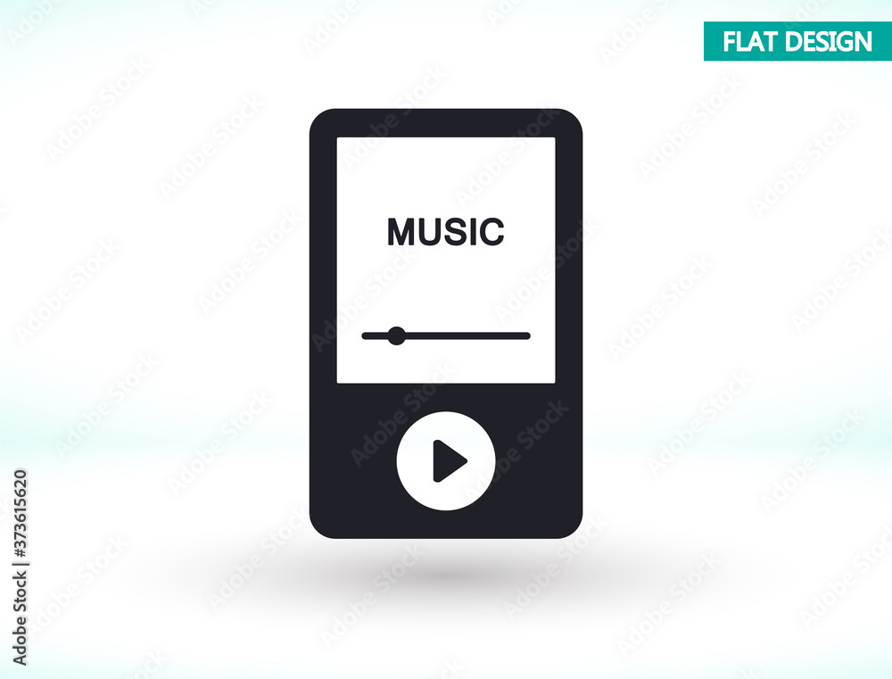 Player vector icon , lorem ipsum Flat design Player vector icon , lorem ipsum Flat design