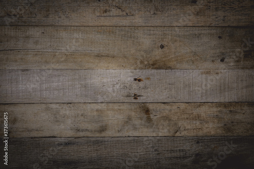 Empty old wooden background. Vintage color of wooden texture.