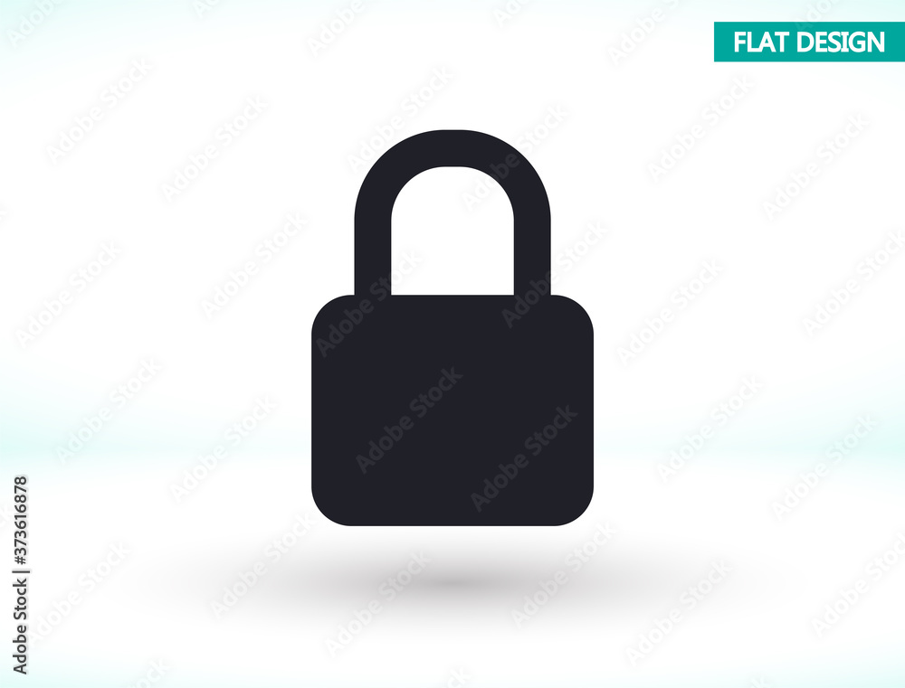 Lock - vector icon , lorem ipsum Flat design Lock - vector icon , lorem ipsum Flat design
