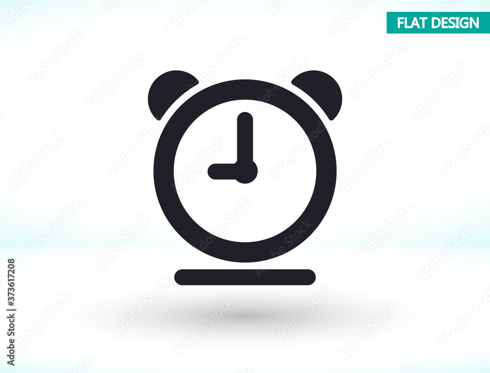 clock vector icon , lorem ipsum Flat design clock vector icon , lorem ipsum Flat design