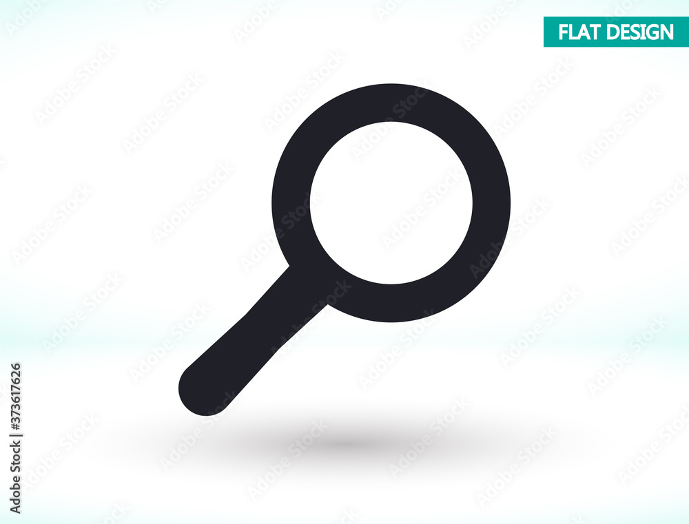 Loupe vector icon , lorem ipsum Flat design Loupe vector icon , lorem ipsum Flat design