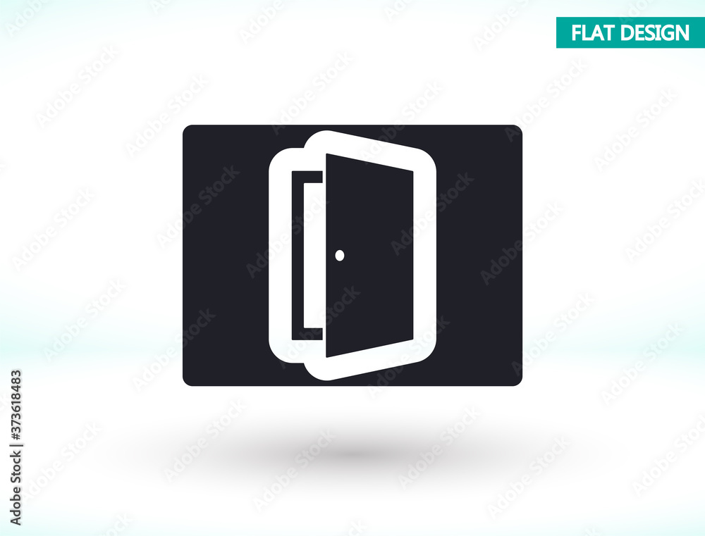 Door vector icon , lorem ipsum Flat design Door vector icon , lorem ipsum Flat design