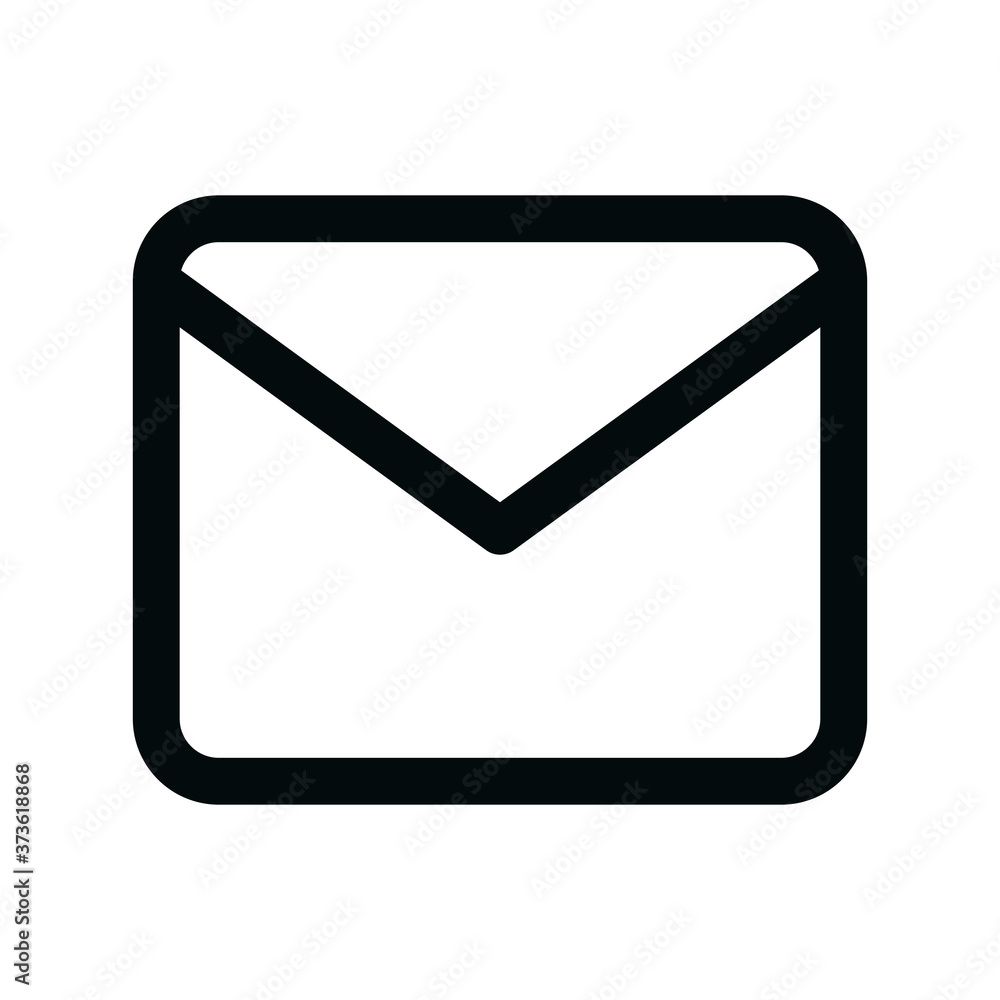 Contact email isolated icon, send email linear icon, corporate mail outline vector icon with editable stroke Contact email isolated icon, send email linear icon, corporate mail outline vector icon with editable stroke