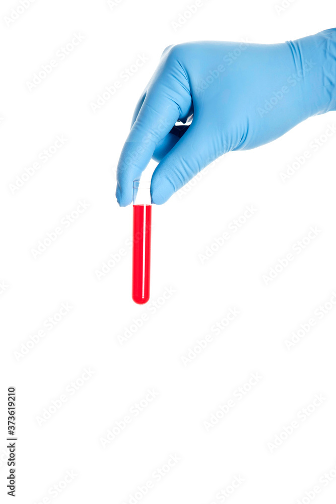 hand holding syringe on white background hand holding syringe on white background