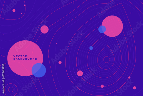 Line texture pattern. Linear art. Space futuristic  pink and blue background