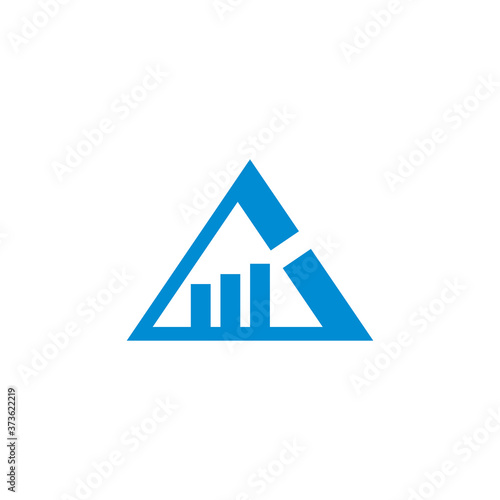Free Download triangle financial abstract logo , marketing logo - GFXLoad