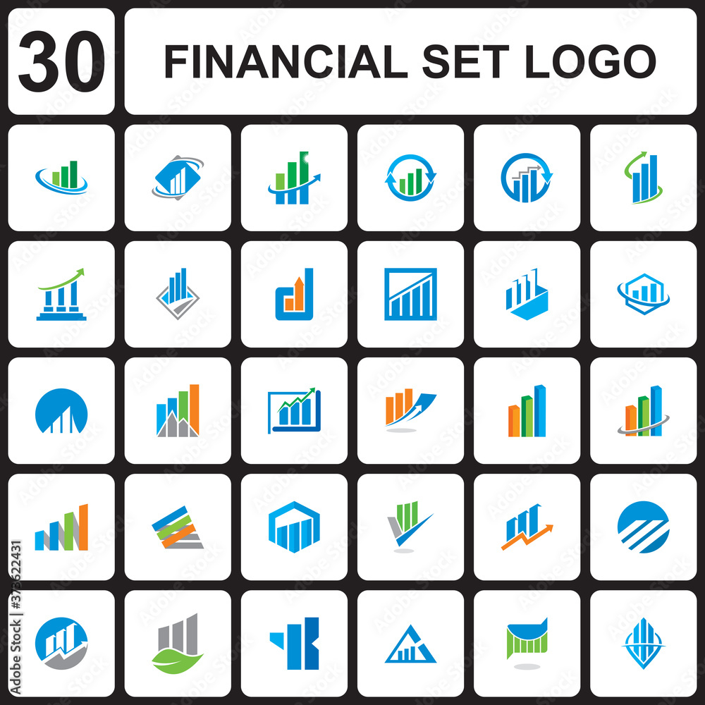 a set of financial logo , finance logo a set of financial logo , finance logo