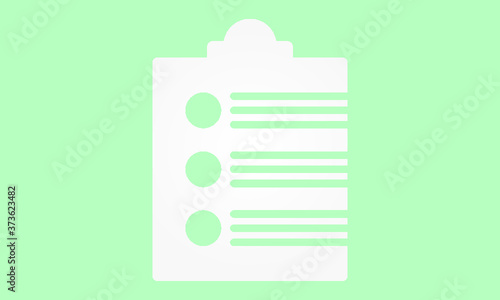 fitness checklis vector icon photo