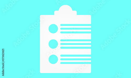 fitness checklis vector icon photo