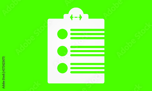 fitness checklis vector icon photo