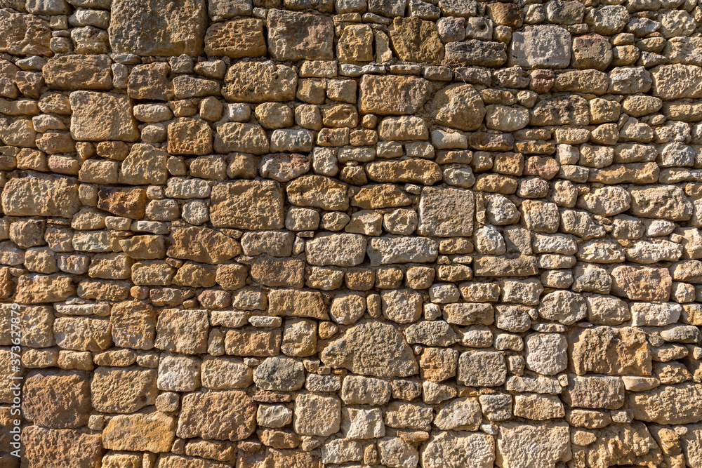 Medieval stone wall in Domme, Dordogne, France Medieval stone wall in Domme, Dordogne, France