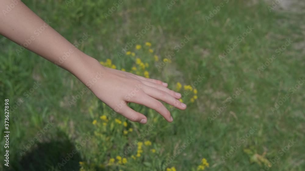 Scratching the allergy. The girl scratches her hand, skin allergy. Scratching the allergy. The girl scratches her hand, skin allergy.