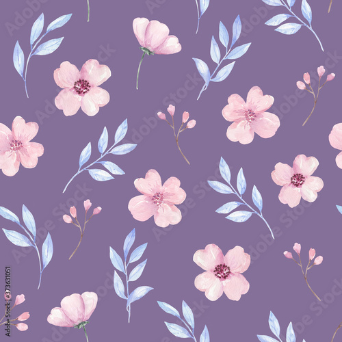 watercolor flower pattern