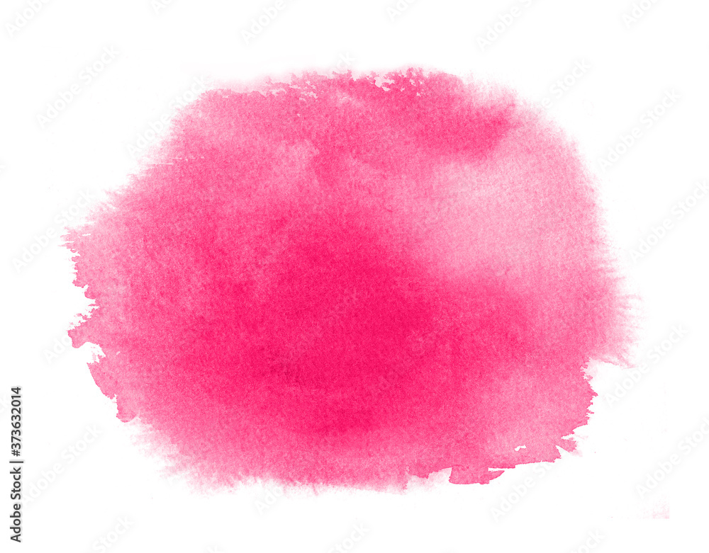 Pink watercolor stain with wash. Watercolor texture for Valentine day or wedding