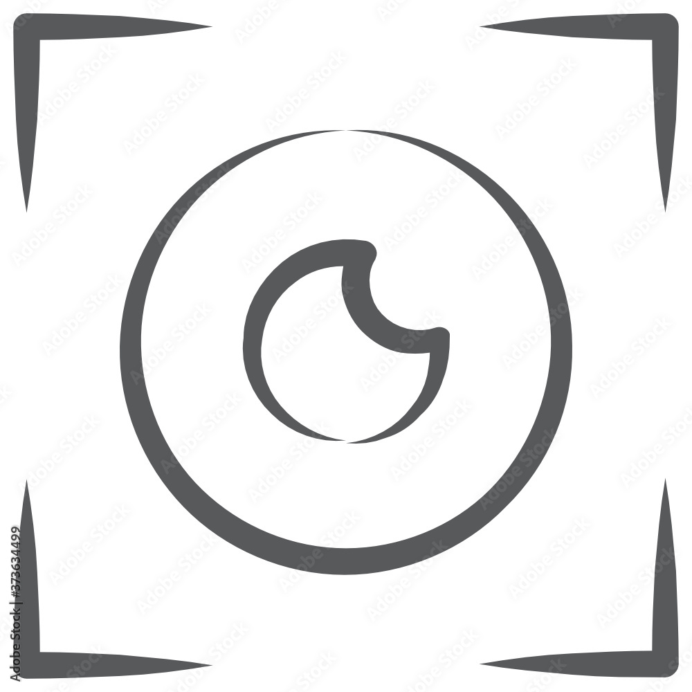 Camera focus icon in line vector design
Camera focus icon in line vector design