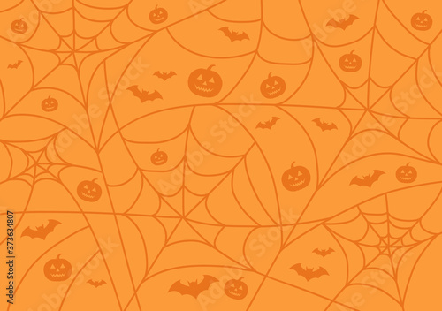 Halloween background. Vector spider halloween background.  Halloween party vector pattern. 
