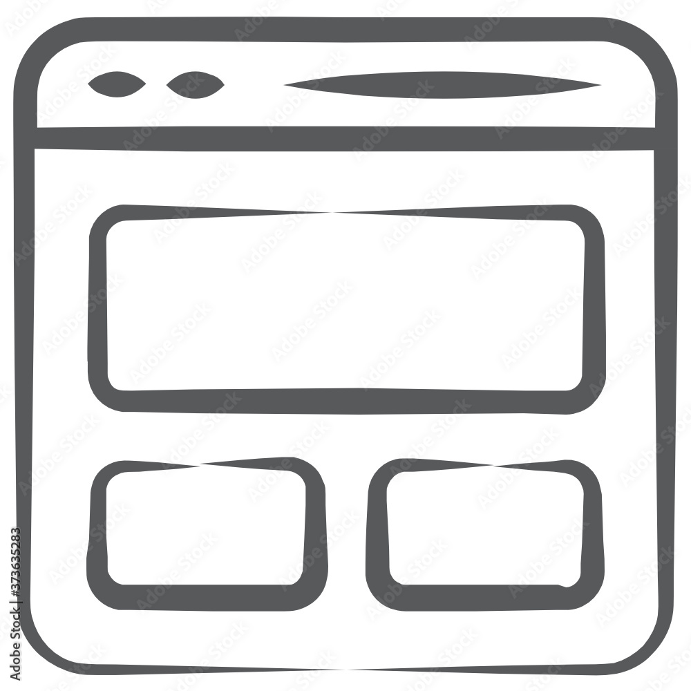 A line design of web layout icon
A line design of web layout icon