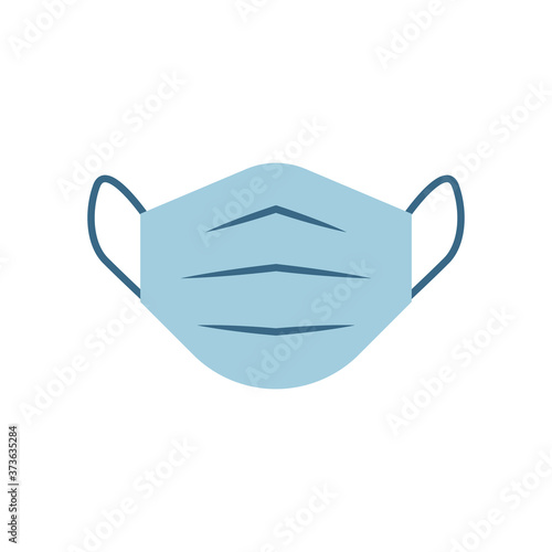Protective Mask Icon. Mouth Guard Vector Graphic. Medical breathing protection.