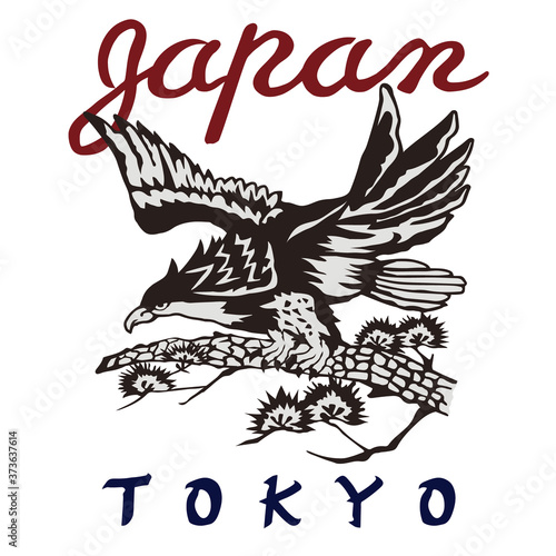 【JAPAN鷹TOKYO】スカジャン風の和柄デザイン